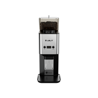 Lelit Steve grinder in polished stainless steel