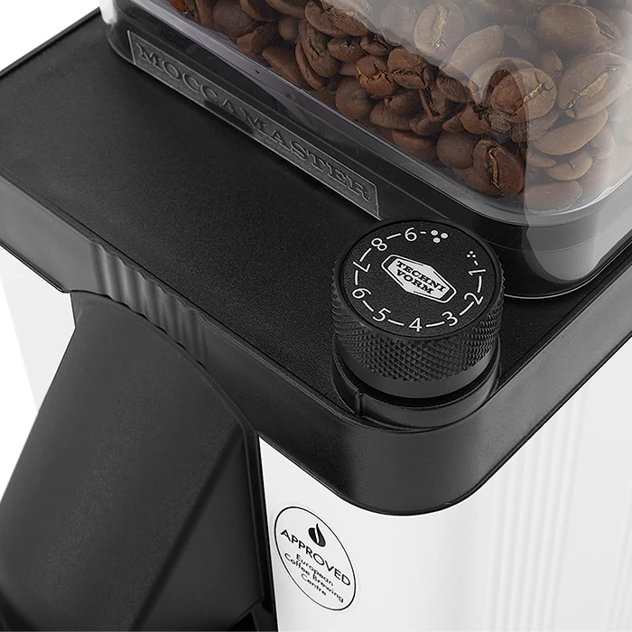 Moccamaster KM5 Coffee Grinder – Polished Silver