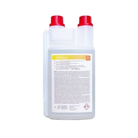 Übermilk Cleaner No. 1 and Cleaner No. 2 with filter disc for the Übermilk ONE
