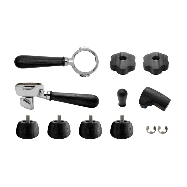Lelit Upgrade Kit for Bianca – Wooden Handles with Portafilter – Black