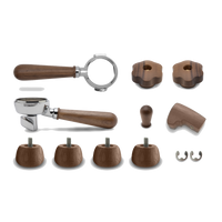 Lelit Upgrade Kit for Bianca – Wooden Handles with Portafilter – Walnut