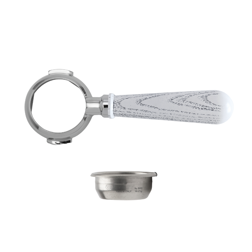 Lelit58 Bottomless Portafilter – 58 mm – White Ash