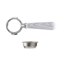 Lelit58 Bottomless Portafilter – 58 mm – White Ash