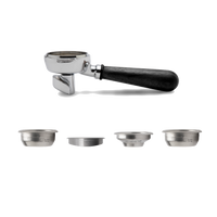 Lelit58 Portafilter – 58 mm with Spouts – 2-way, Black