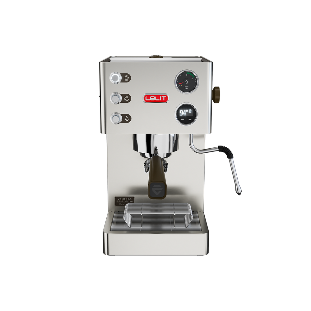 Lelit Victoria PL91T espresso machine, brushed stainless steel