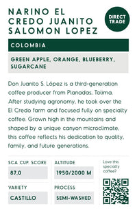 Colombia El Credo info cards 50pcs