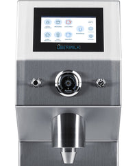 Übermilk ONE touchscreen and milk outlet, front close-up